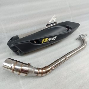 Knalpot standar racing rob1 ngebas adem untuk nmax/aerox/mio/beat/vario/pcx/adv/yamaha xride/scoopy DLL