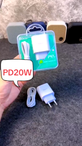 Bộ sạc type c tiêu chuẩn pd20w điện thoại dùng cho iphone C104 Củ sạc kèm cáp sạc nhanh 20w HOCO