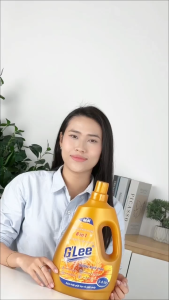 Nước Giặt Xả GLee Cao Cấp Can Lớn 3.8L Công nghệ 8 Tác Động. Siêu Sạch Mềm Vải Thơm Lâu Bền Màu Quần Áo An Toàn