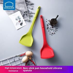High Temperature Resistant Silicone Spatula Non-Stick Pan Cooking Spoon Home Use Pot Protection Utensil Lock＆Lock Brand