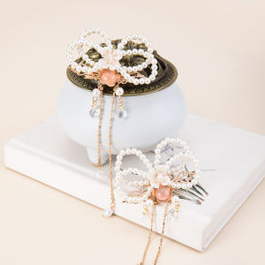 Phụ Kiện Tóc Trẻ Em Thủ Công Hình Tai Thỏ Ngọc Trai Phong Cách Cổ Điển Kẹp Tóc Cho Bé Gái Phụ Kiện Tóc Cho Bé Gái Mới Sinh