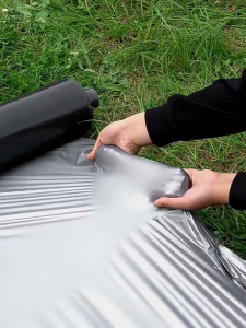 Enhanced Plastic Mulch Film 4FT x 400M Silver Black 40 Micron Heavy Duty Farm Use