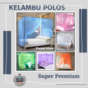 Kelambu Tidur Dewasa Ukuran 200x200 Super Jumbo Motif Polos