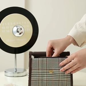 YINDIAO Mini Coin Bag: Simple Protable Lipstick USB Cable Storage INS