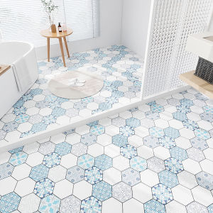 Thickened Self Adhesive Anti Slip Wear Resistant Bathroom Floor Tiles Stickers PVC Material Easy to Clean Waterproof Decorations