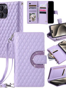 Fashionable Flip Cover Phone Case Full Protection Anti-Fall Small Fragrance Style Crossbody Suitable for S24 Ultra S23 plus