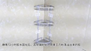 [OKLIFE. SG]Aluminum Material 3-tier Kitchen Spice Toothpaste Soap Storage Holder/Aluminium Tripod Storage Basket Holder