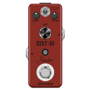 Rowin LEF-301C DIST-III 2 Mode Rat Heavy Distortion Pedal True Bypass Mini Metal Guitar Effect