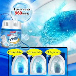 350g Toilet Flush Deodorizer Auto Releasing Dirt Removal Blue Bubble Automatic Toilet Bowl Cleaner Household Bathroom Tools
