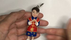 ดินโพลิเมอร์+อุปกรณ์ปั้น+คอร์สเรียนปั้นออนไลน์ตุ๊กตาพวงกุญแจชายชุดจีน