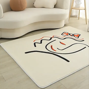 Imitation Cashmere Anti Bedroom Slip Entrance Carpet Household Water Absorbent Foot Mat Toilet Bathroom Floor Mat