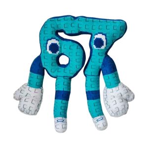 Bandai | 25cm STEAL A BRAINROT Blue No. 67 Plush Toy Cute House Dolls Game Surrounding Blue No. 67 Toys Soft Toys for Birthday Gifts