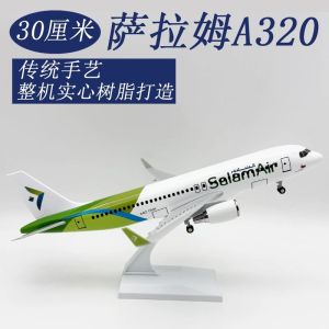 1/240 Scale Aircraft 30CM Salam A320 Airlines Resin Model Airplane Diecast Air-bus 320 Adults Fun Plane Collected Gift Display