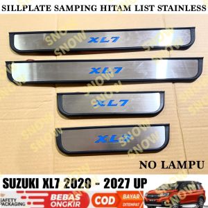 Sillplate Samping Suzuki Xl7 XL 7 2020 2024 2025 2026 2027 Hitam List Stainless Lampu / Non LED