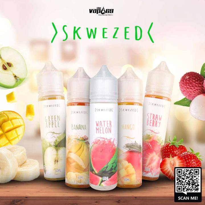 (Ready Stock) US Skwezed 60ml & 100ml Green Apple Mango | Lazada