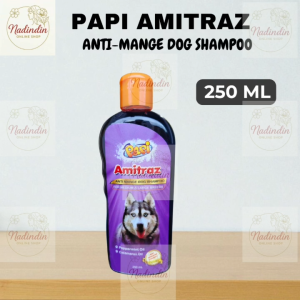PAPI AMITRAZ ANTI MANGE DOG SHAMPOO FOR MEDIUM & LARGE DOGS 250ML/525ML