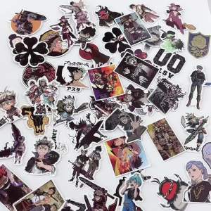 1 Pack Anime Sticker Black Clover Action Figures Magic Knight Asta Yuno Mimosa Character Model Decorative Supplies Gift Toy