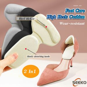Seeko 2 in 1 heel insole high heel care protection sticker inserted anti-slip