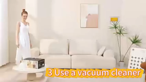 【99.9% UV Sterilization 】Cordless Vacuum Cleaner 128000pa Mite removal/dragging/handheld Wet & Dry Wireless Vacuum Cleaner Dust Mite Anti-dust Mites for Bed Mattress