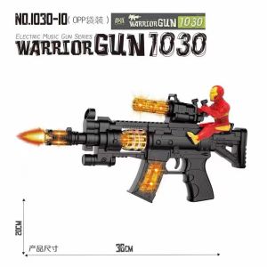 Súng pin đồ chơi người lính iron man người sắt có đèn nhạc liên thanh cho bé yêu