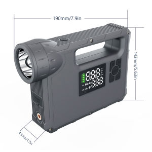 Đèn Pin Cắm Trại Có Thể Sạc Lại Camason Với Máy Nén Khí Máy Bơm Không Khí Lốp Xe Ô Tô Jump Starter Đèn Pin Đèn Pin Ngoài Trời Công Cụ Sinh Tồn