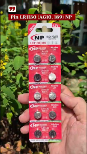 Vỉ 10 Viên Pin NP Battery LR1130 NP 1.5V AG10 / LR1130 / LR 1130 / 389 / 189 Alkaline