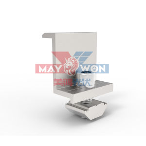 End Clamp 12 ตัวต่อแพ็ค อุปกรณ์ยึดปลายแผงโซล่าร์เซลล์อะลูมิเนียม 40 มล.