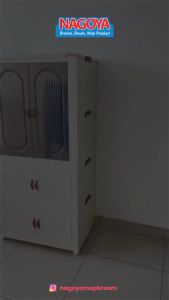 NAGOYA lemari lipat dengan gantungan 75cm