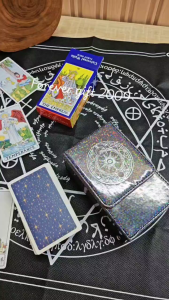 Tarot Card Box PU LEATHER Deck Box Trading Card Game Kotak Kad Tarot Hologram D98
