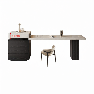 Natural Stone Integrated Kitchen Island Table Multipurpose