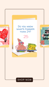 [CUSTOMIZED AGE] Funny SpongeBob Birthday Card | “What’s Funnier Than 24? 25” Meme Card Personalised Age Cute Funny Greeting Card