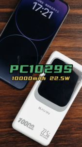 BAVIN PC1029 10000mAh / PC1030 20000mAh 22.5W Fast Charging Powerbank Type-C & USB w/ Built-in Cable For Smartphones