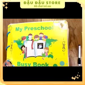 Học liệu bóc dán montessori 17 31 chủ đề giáo dục sớm thông minh cho bé bảng bận rộn quiet book busy board