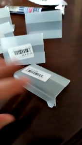 Acrylic Sign Holder 10Pcs Acrylic Name Tag Holder L Shape Supermarket Price Label Holder