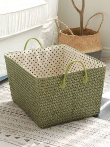 Large Size Japanese Style Storage Basket Clothes Hamper Toy Snack Miscellaneous Items Organizer Bin Simple Minimalist Design