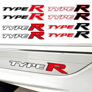 2PCS Car Body Rear Decorative Reflective Decal for Honda Sticker Civic TYPER RR MUGEN Type R Emblem Retrofit Logo Waterproof Decal Car Accessories