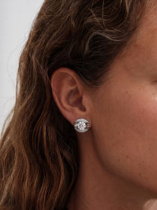 CAFFTI | Unique Sparkling Zircon Earrings 925 Sterling Silver