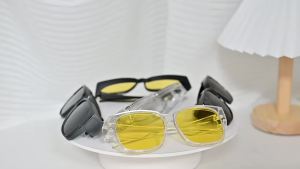 Fit Over Sunglasses for Women Men Stylish Cat Eye Design Sun Glasses 100% UV Protection Yellow Night Driving Lenses T02 VOPHA