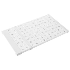 Expandable Closet Cabinet Partition Board Layer Bearing Shelf Storage Rack No Drilling Required Versatile Organizer for Clothes And Accessories