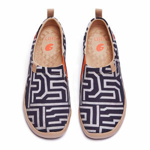 UIN Toledo I Mens Fashion Sneakers Canvas Slip Ons Lightweight Loafers