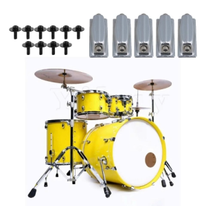 4pcs Double-end Drum Mount Lugs Metal Claw Hooks Snare Drum Accessories Replacement