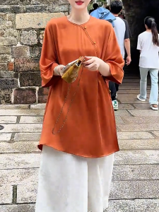 QINGNAER | Elegant and Stylish Oversized Loose Shirt for Women