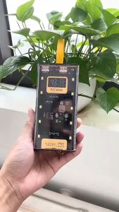 Sạc dự phòng 50.000mAh trong suốt có sạc nhanh PD 120W kèm 4 cáp sạc tích hợp đèn ngủ - Gia dụng 92