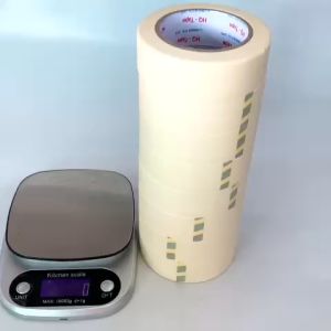 Băng keo giấy rộng 3.5cm dài 50 mét lõi giấy 3mm - 1 cây có 7 cuộn