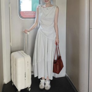SENWA | Đầm Maxi Sọc Không Tay