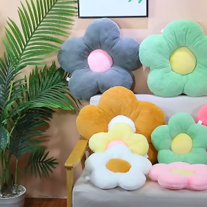 Flower Throw Pillow Soft Seat Cushion Plush Sofa Bolster Sleeping Pillow Back Cushion