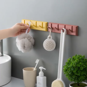 Thanh 4 móc dán tường D66 thanh dán tường treo đồ dùng đa năng tiện lợi TTNTD66