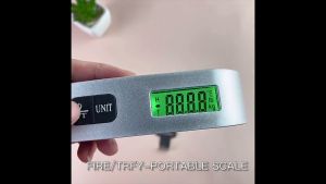 Digital Luggage Scale 50kg X 10g Portable Electronic Scale Weight Balance Suitcase Travel Hanging Steelyard Hook Scale