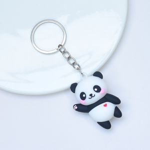 Trendy Panda Keychain Pendant Business Opening Anniversary Promotion Gift Creative Festival Supplies Soft Rubber Material