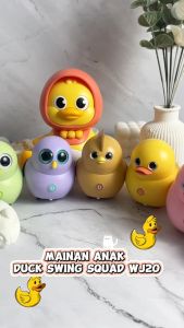 Momosee Mainan Anak Wobble Duck Swing Squad Mainan Edukasi Anak Mainan Berjalan Sensor Magnet WJ20